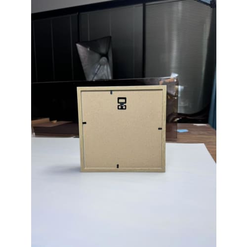 Brfveob Ticket Collection Box, Ticket Storage Box, Desktop Decorative Postcard Souvenir Box for Concert, Cinema, and Travel Tickets (Black, 20*20*3cm)