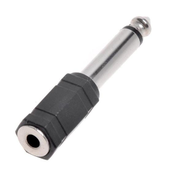 6.35mm 1/4 Inch Dual Track To 3.5mm Stereo Jack Female Audio Converter Adapter