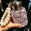 Elegant Diamond-Studded Stainless Steel Insulated Tumbler Women 300ml Portable Thermal Cup Gift Friends Office Travel