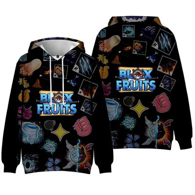 Moda Blox Meyve Erkek Kadın Kapüşonlular Sonbahar Rahat ROBLOX Kazak Terlemeleri Hoodie Moda Cosplay Tişörtü Hip Hop Kazak Giysileri