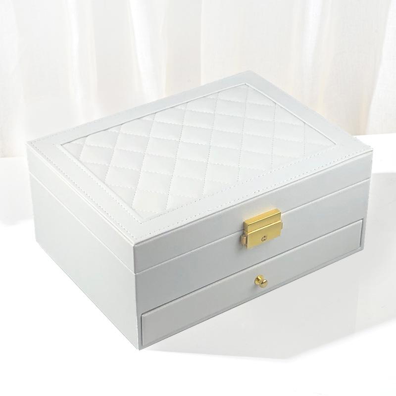 Luxury Multi-Layer Anti-Oxidation Jewelry Storage Box with Large Capacity for Earrings