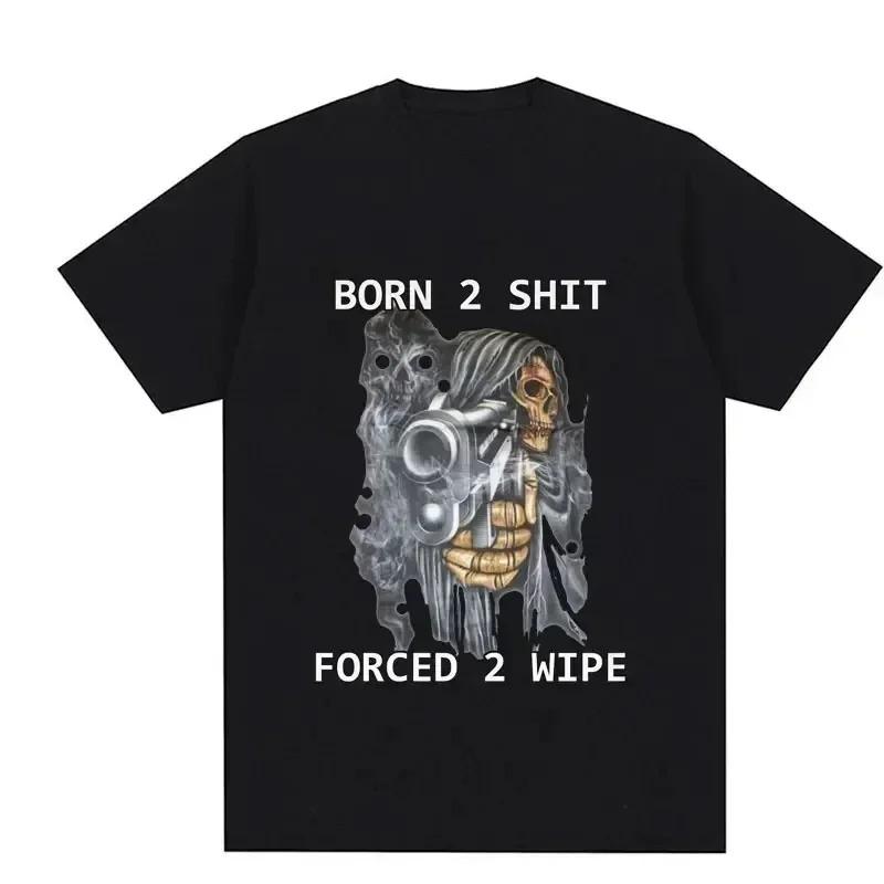 I Am Afraid of Talking To Women TShirts Hard Skeleton Meme Women Print TShirt Summer Short Sleeved Harajuku Streetwear Tops Tees S