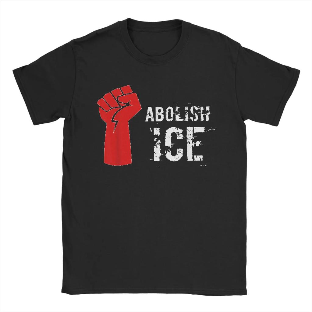 Vintage T Shirt Summer Abolish Ice Shirt Daca Immigration Fashion T Shirts Cotton Tshirt Unisex Y2k Classic Short Sleeve Top Tees