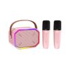 Portable Karaoke Bluetooth Speaker with Dual Microphones CN Plug (adapter Included)
