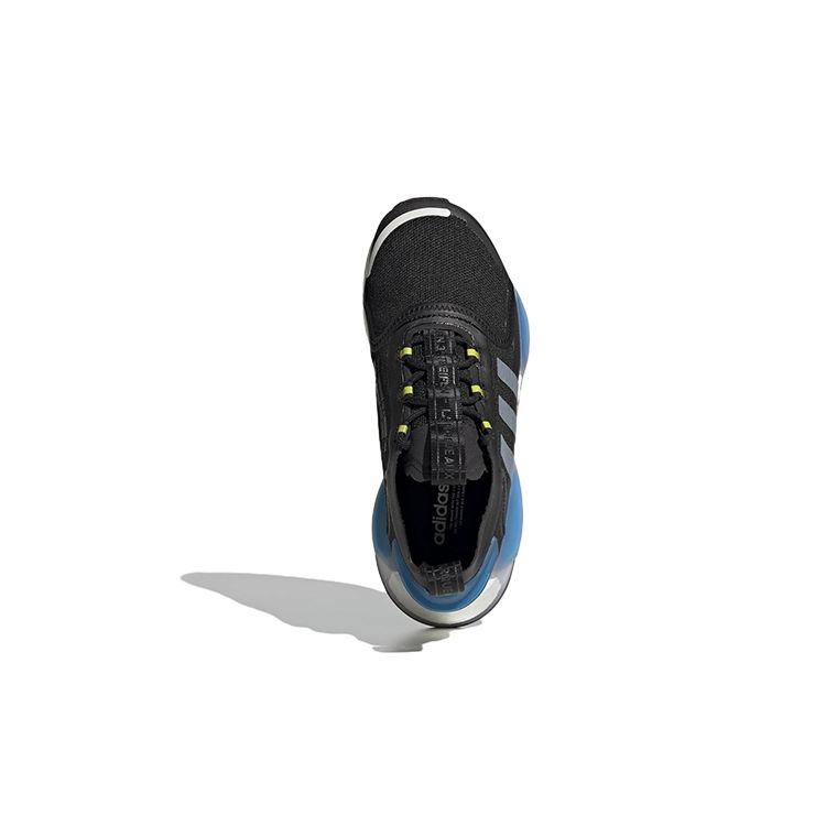 adidas NMD_R1 V3 J Black White Kids Sneakers Core-Black Cloud-White Team-Semi-Solar-Yellow GW1481