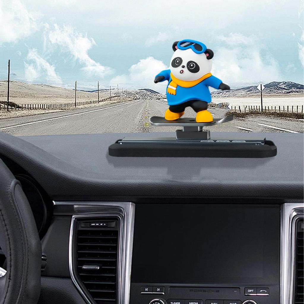 Car Dashboard Decoration - Cute Cartoon Car Decoration Anime Figure - Dashboard Accessories Funny Sliding Car Swing Decoration Dashboard Decor