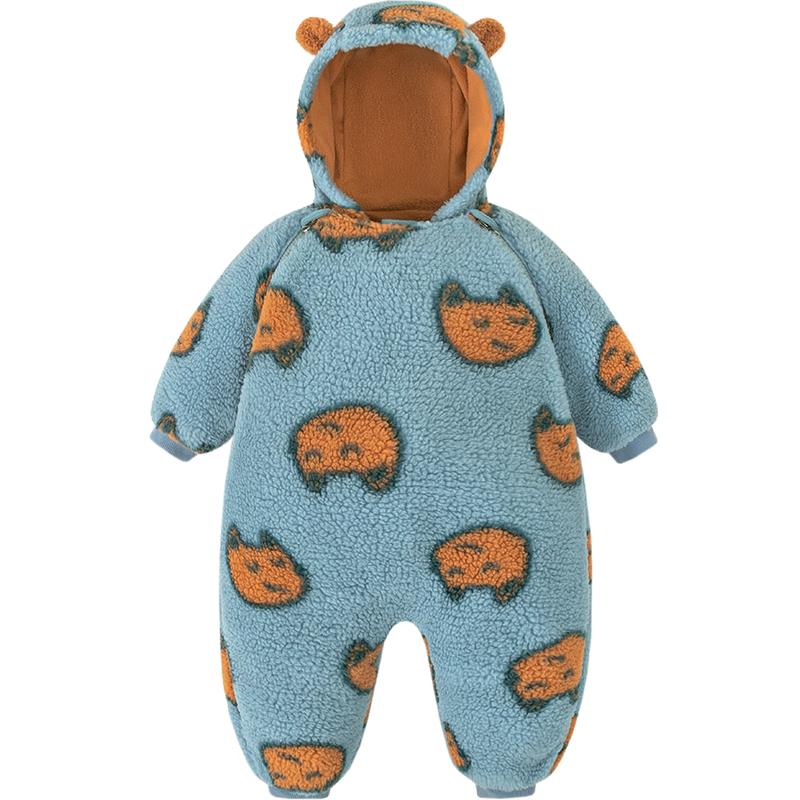 

Mini Balabala Plush Hooded Jumpsuit 66
