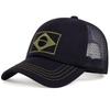 Cappelli a Rete da Baseball Unisex con Ricamo Bandiera Brasiliana Primavera ed Estate Outdoor Regolabili Cappelli Casual Cappello Parasole Cappellino Sportivo