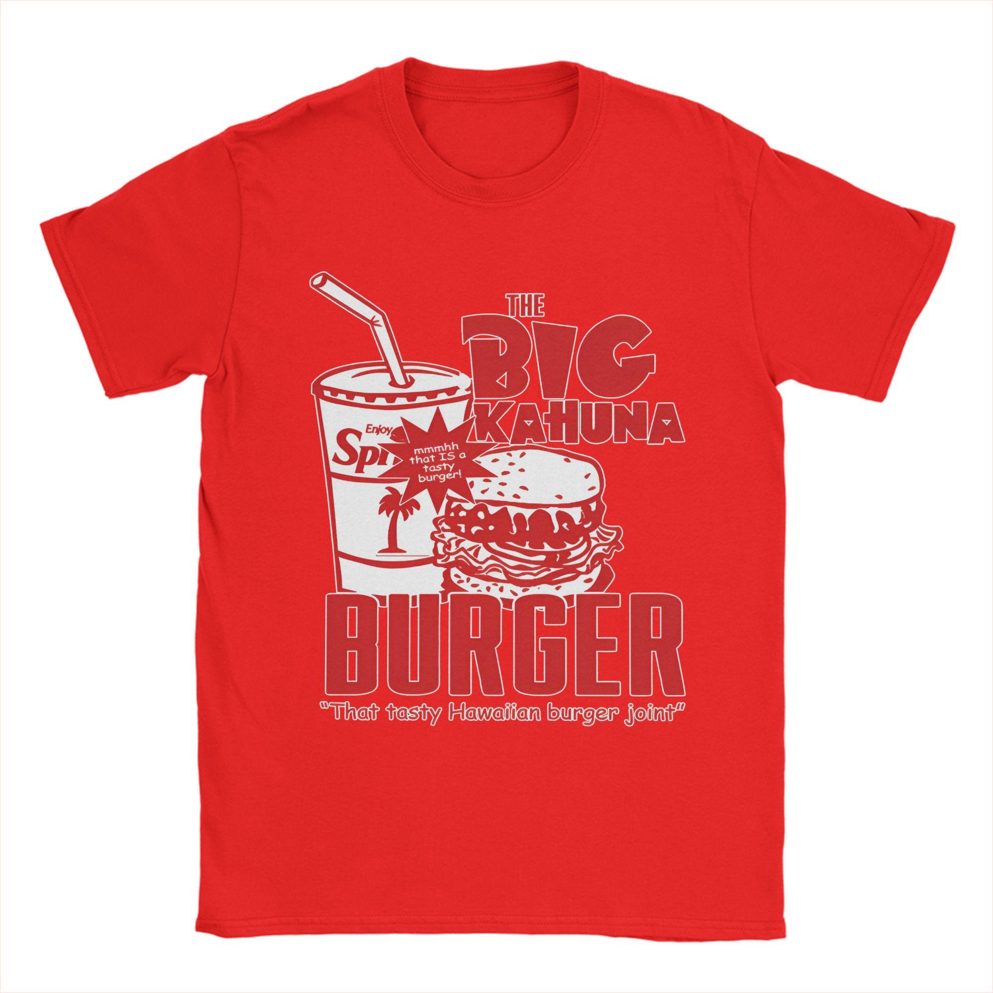 

The Big Kahuna Burger Pulp Fiction T Shirts Unisexs 100 Cotton Vintage TShirts Quentin Tarantino Tees Short Sleeve Tops Summer S