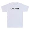 Charlie Live Free Funny Patriotic Saying Quote Retro Unisexs Short Sleeve T Shirt