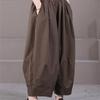 Korean Style Women Harem Pants Summer Vintage Solid Lantern Pants Casual Loose Female Wide Leg Pants Clothing