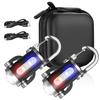 Powerful Mini COB LED Keychain Flashlight USB Rechargeable Hanging Work Light Waterproof Keyring Camping Walking Pocket Lamp