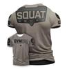 Hot Selling Summer Men's Gym Training Letter Printed Polyester Micro Elastic Breathable Round Neck T-shirt Outdoor Sports Top