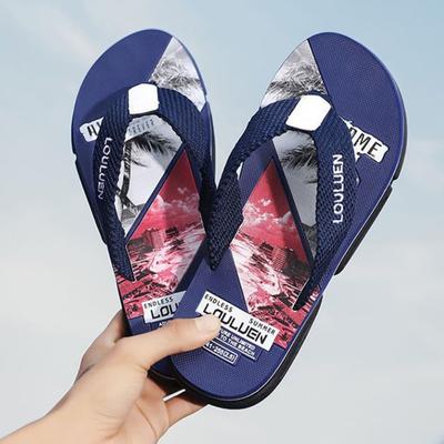 Fashion Men's Shoe Casual Male Slipper Slip-resistant Flip Flops Shiatsu 2024 Style Fashion Slides Summer Sale Cheap Shoes Liquidation