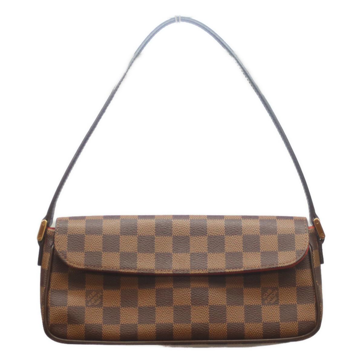 

LOUIS VUITTON 2003 N51299 Damier Recoleta Shoulder bag BrownUsed
