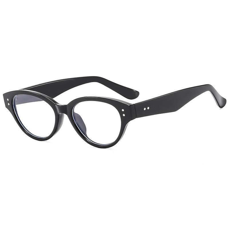 New Cat Eye Rice Nail Sunglasses Female Tide Internet Celebrity Personality YK Street Sunshade Sunglasses Decorative Flat Glasses