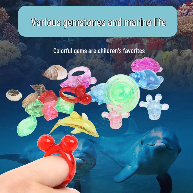 Colorful Gem & Fossil Digging Kit: Children's Educational DIY Toy