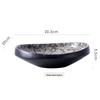 abay Japanese Style Ceramic Irregular Dinner Plate