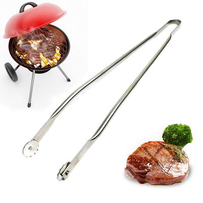Grilovací kleště Nerezová klobása Otočné grilovací kleště na slaninu Steak Maso Zelenina Dlouhá rukojeť Grilovací gril Obracící kleště Potravinářské kuchyně