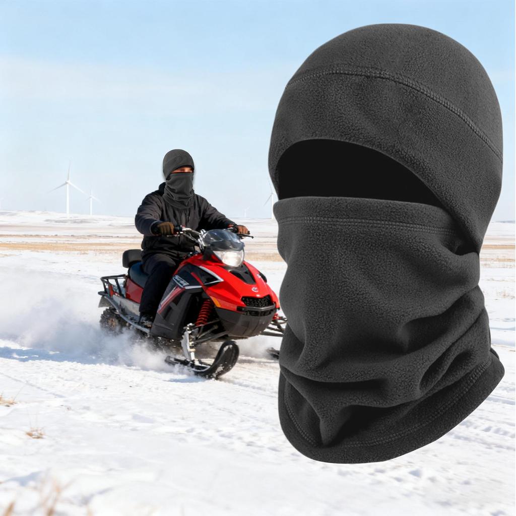 Winter Beanie Hat Scarf Set Windproof Snow Protection Fleece Scarf Face Masque For Snowboarding Commuting Hiking Ice skating