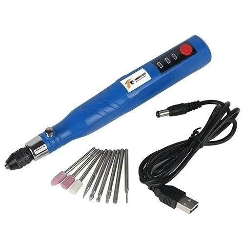 USB Electric Drill Cordless Electric Drill Engraving Pen Rotary Tools Mini Drill Set For Polishing Drilling Cutting Dremel Tools