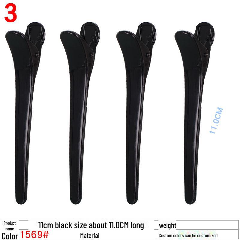 Spona do vlasů 2024 Black Pointed Hairpin - Populární matný kachní zobák pro dámy