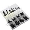 Sea Fishing Rod Front Guide Top Ring Line-Guiding Ceramic Rings 80-Piece Boxed Set Stainless Steel Leader Eyelet for Fishing