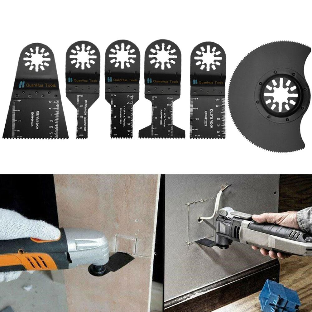 5 Stück Hartmetallzahn Oszillierendes Sägeblatt Professionelles Schneiden für Metall, Stahlnägel & Schrauben Multitool Oszillierendes Werkzeug Zubehör