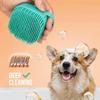 Silicone Dog Bath and Massage Glove Brush, Pet Cat Bathroom Cleaning Tool Comb, Dog Brush, Pour Shampoo, Dog Grooming Supplies