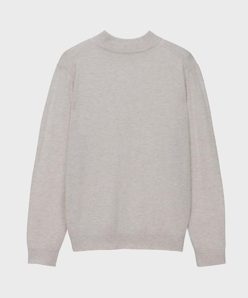 BASIC HOUSE Uni Daily Half-Neck Knit Light Beige Lwkt7102