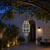Solar Powered Metal Decorative Light IP44 Waterproof Outside Hanging Light for Patio Pathway Yard Porch Backyard Garden Decor