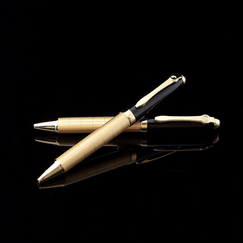 Luxury Metal Rotating 1.0mm Ballpoint Pen, Daily Writing Business Signature Pen