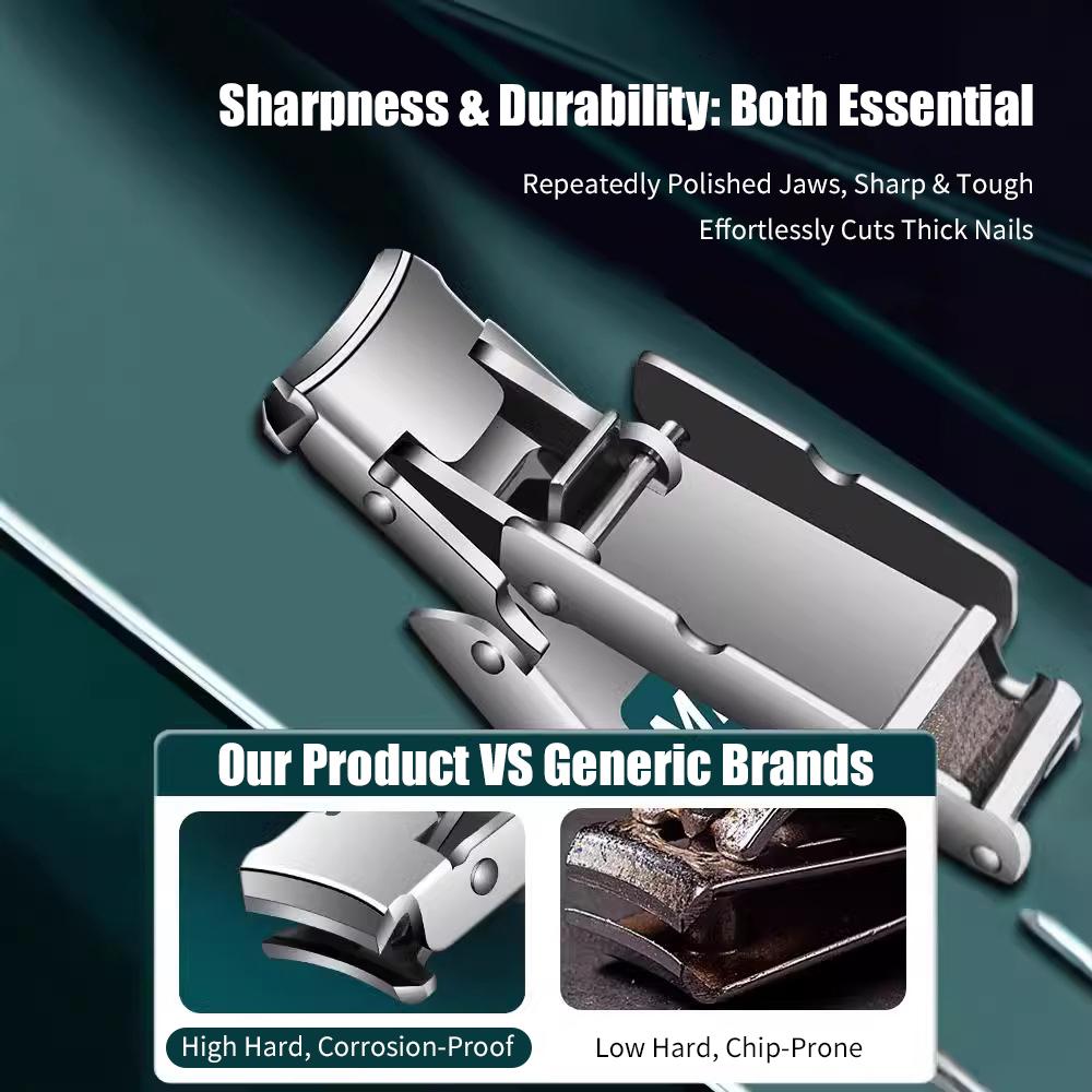 Nail Clippers Portable Fingernail Nail Scissors Cutter Stainless Steel Manicure Tools Fingernails Toenail Clippers for Nail Care