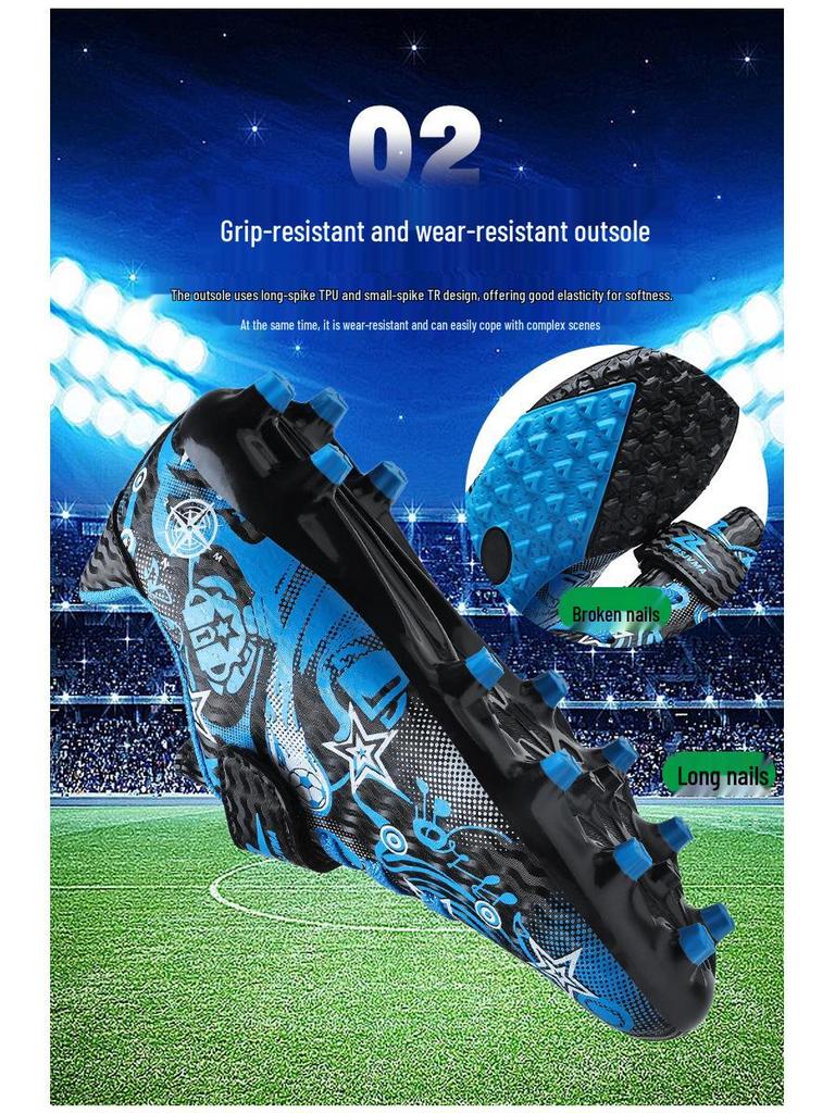 Kids Football Shoes with TF and AG Studs for Boys and Girls - Primary, Middle & Big Kids Training Shoes