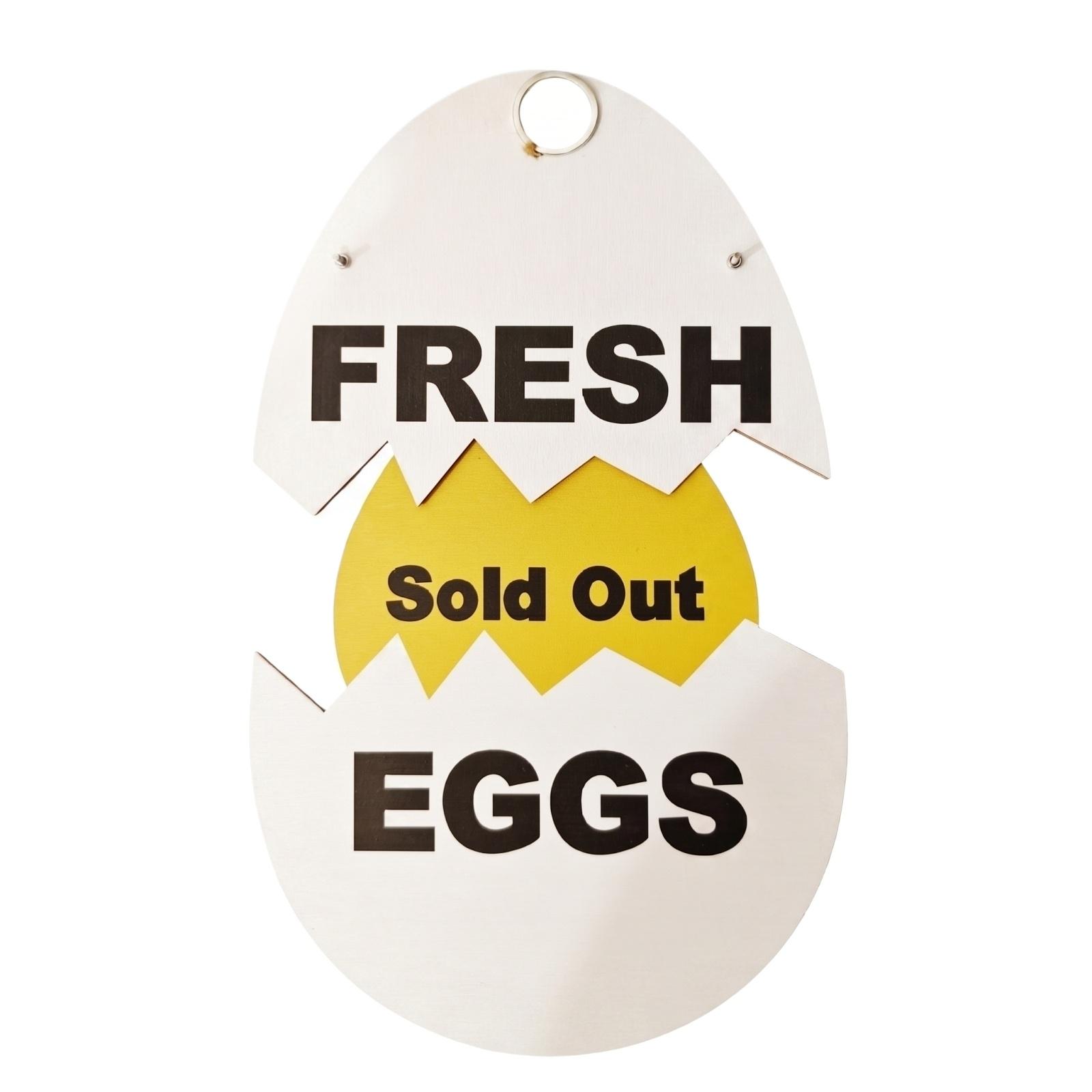 

Farm Fresh Eggs Wood Sign - Rustic Decor For Coop & Market One Size белый