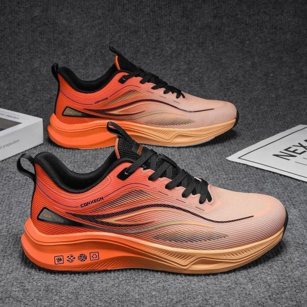 

2025 новая летняя мужская обувь модный тренд обувь для путешествий низкие легкие дышащие кроссовки удобная спортивная обувь 39 оранжевый