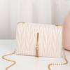New striped shoulder crossbody chain women's bag simple casual fringed small square bag