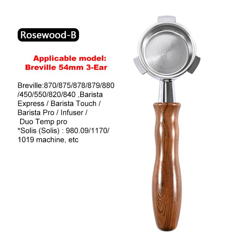 54mm Coffee Bottomless Portafilter Naked For Breville Sage 870 878 880 Replacement Filter Basket Barista Tool Espresso Machine