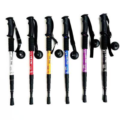 Ultra-light, Shock-absorbing Trekking Pole with High-strength Aluminum Alloy, Available In Three or Four-section, Curved or Straight Handle Designs.