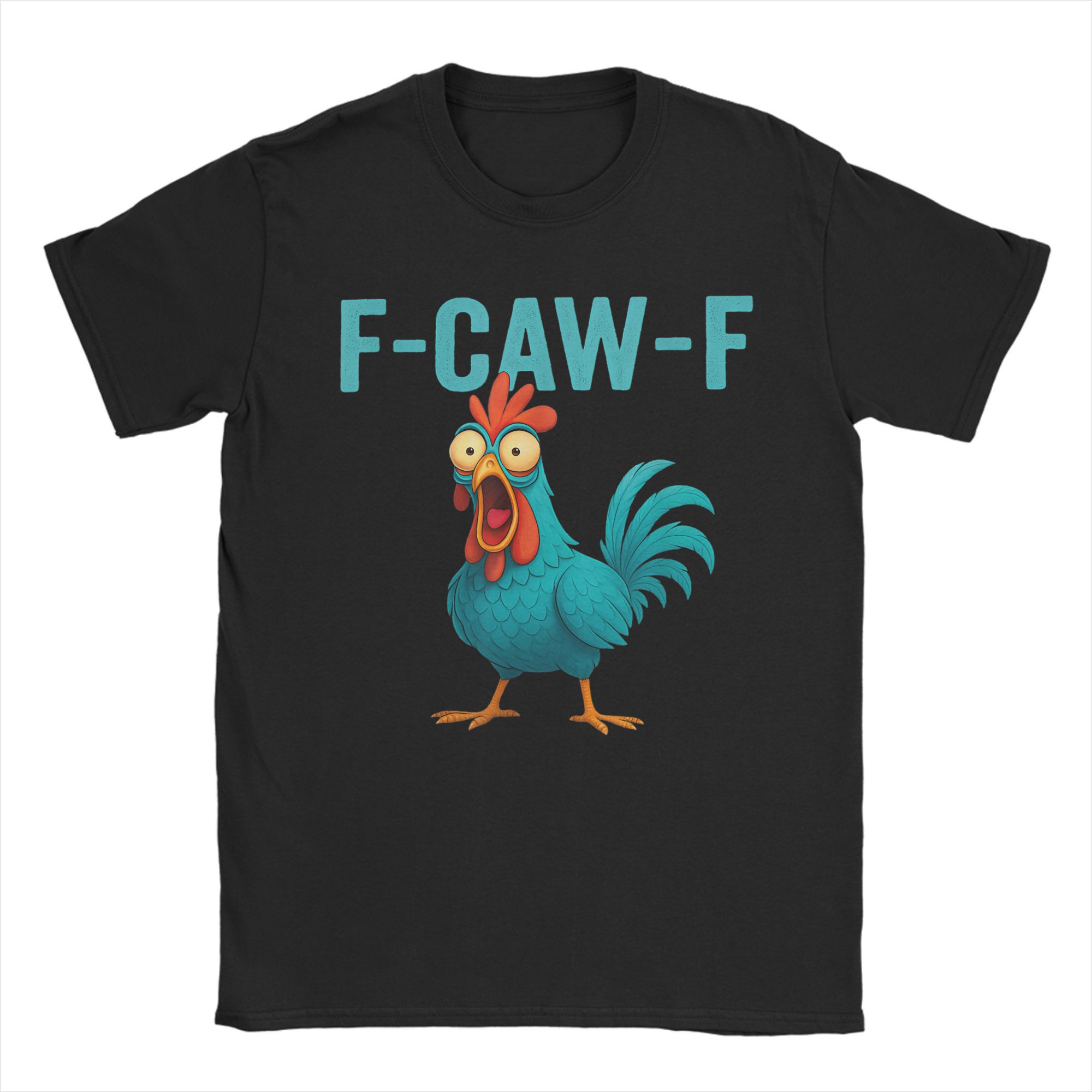 Funny Cartoon Rooster FCAWF T-shirt M