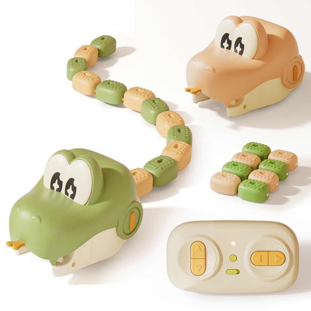 Remote Control Electric Snake Toy - Interactive Magnetic Track Game for Kids and Parents