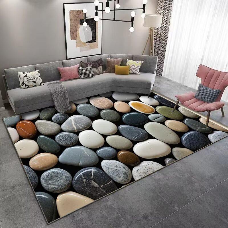 Europa Stil Kopfsteinpflaster Farbe Teppich Wohnzimmer Sofa Schlafzimmer Bettseite Arbeitszimmer Küche Eingangstür Läufer Rutschfest Modernes Dekor Matte