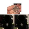 Geometric Alloy Necklace With Spiral Pendant For Fashion Casual Students
