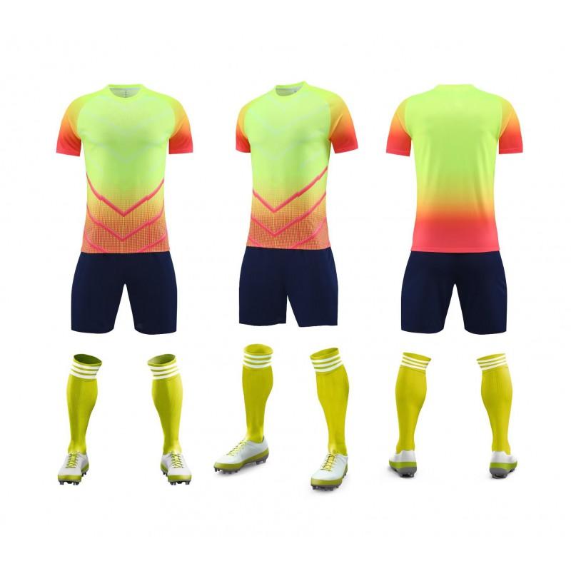 Factory Adult Children's Football Uniform Loose Quick-drying Youth Training Camp Set Customization