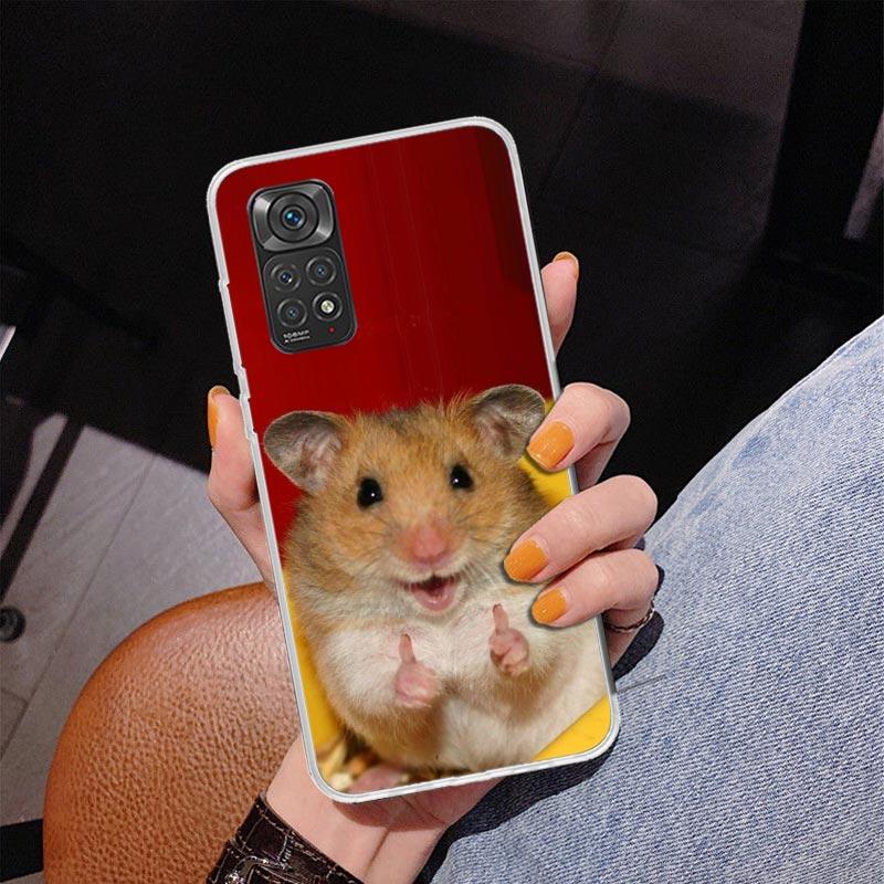 Cute Lovely Pet Hamster Phone Case For Xiaomi Redmi Note 15 14 13 12S 12 11 Pro Plus 14S 11S 11E 10 10S 11T 5G Personalized Cove