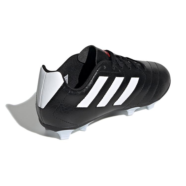 adidas Goletto 7 VII Firm Ground Cleats K FG Anti Kick Cushioning Low Top Kids' Soccer Shoes Black White Kids' EE4485