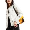 Li Ning X X-Girl Womens Domination Collaboration Solid Color Printed Single-Breasted Casual Jacket Women jackets Cloud-White AFDQ372-1