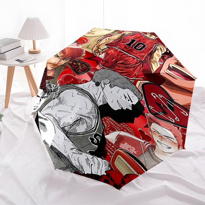 

1pc Jinbei Umbrella: Automatic Opening & Closing, Portable 3-Fold Design, 8-Bone Iron Frame, Outdoor Umbrella, Perfect Gift for Fans, Travelers, Daily
