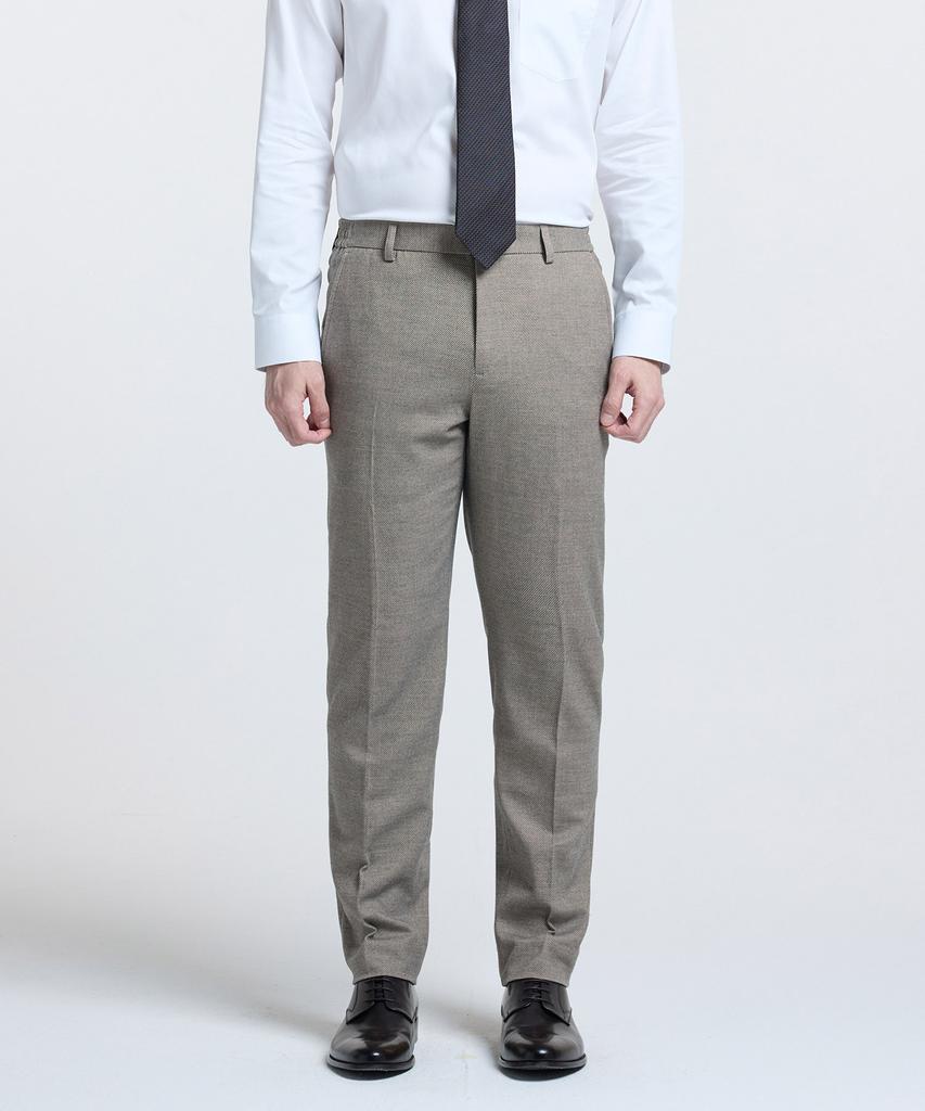 STCO Diems Soft Touch Melange Twill Slacks_Beige (Classic Fit)