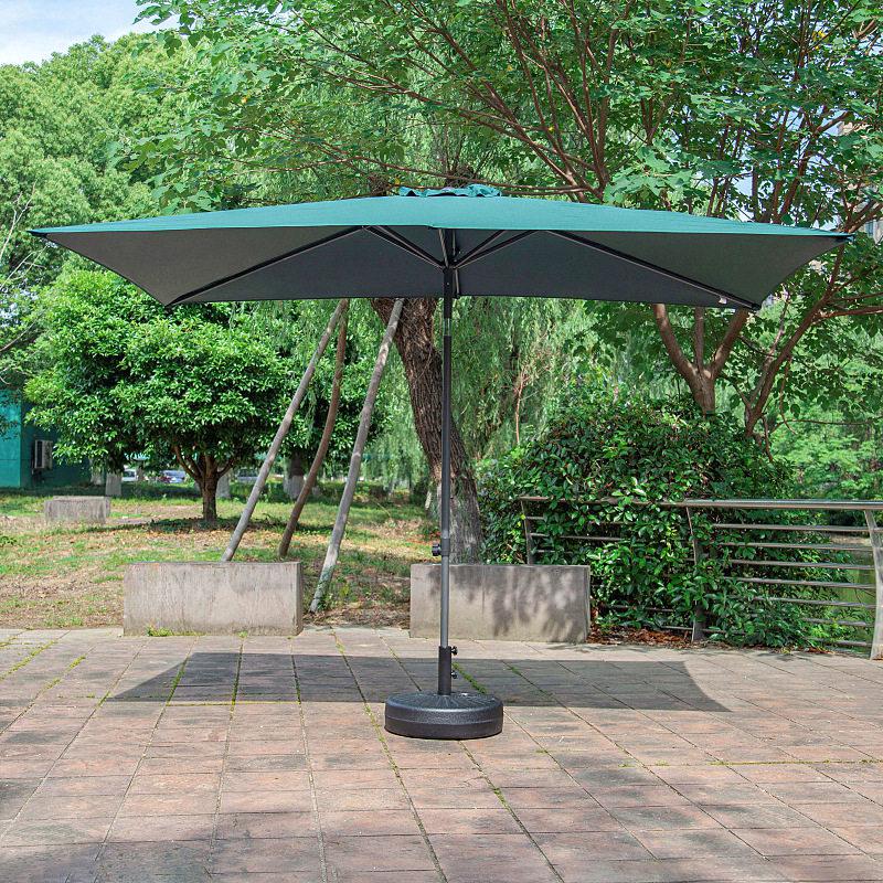 Rectangular 2x3m Outdoor Sun Umbrella - Leisure, Beach, Courtyard, Center Pole